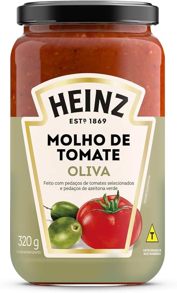 Heinz Molho de Tomate Rústico Oliva em vidro, 320G