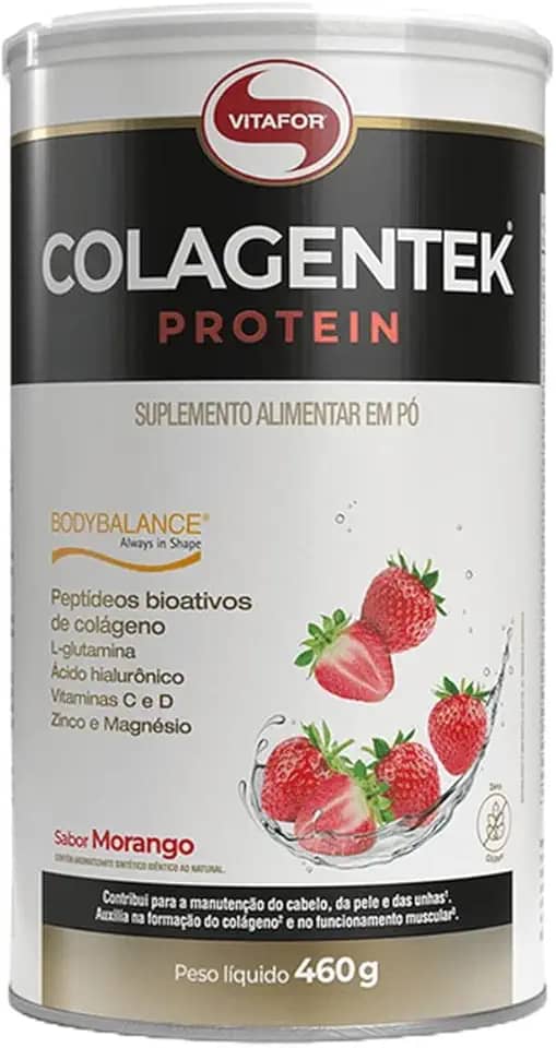 Vitafor - Colagentek Protein - 460g - Morango
