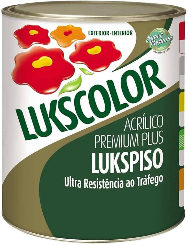 Tinta Lukscolor Lukspiso Vermelho Segurança 900ml