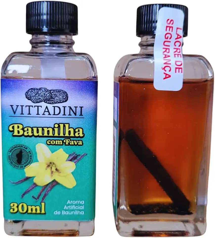 ESSENCIA DE BAUNILHA COM FAVA DE BAUNILHA NATURAL - 30ml