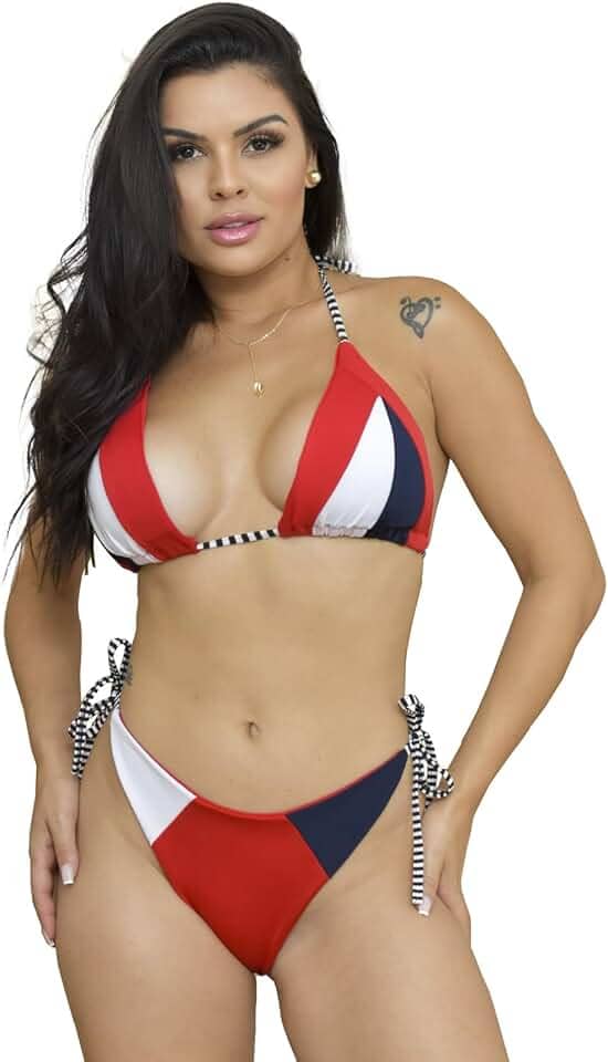 Biquíni Feminino Marinheiro Cortinha Com Bojo Donna Martins