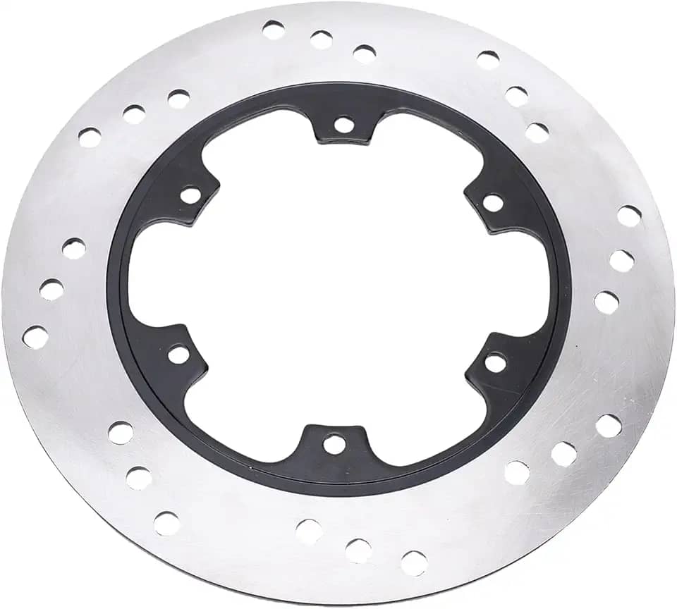Yosoo Rotor de Freio de Motocicleta Estável e Responsivo, Disco de Aço Inoxidável de Alto Grau Com Orifícios de Dissipação de Calor, Substituição Especificamente para Pulsar N160,