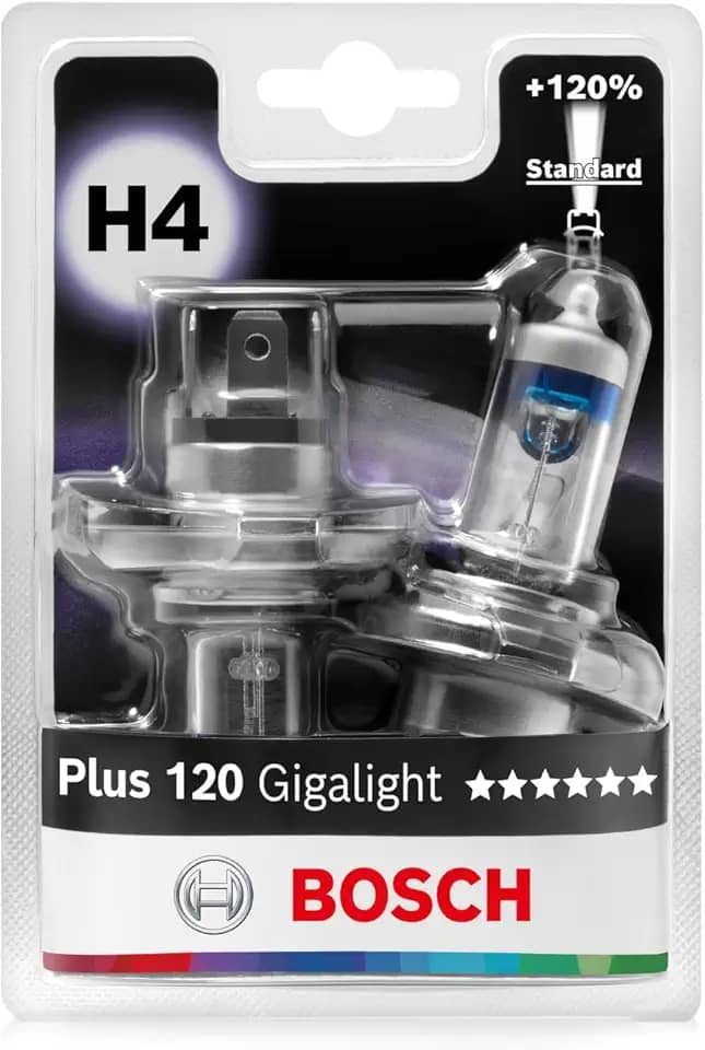 Bosch Lâmpada de Farol H4 Bosch Gigalight Plus 120-12V 60/55W Halógena