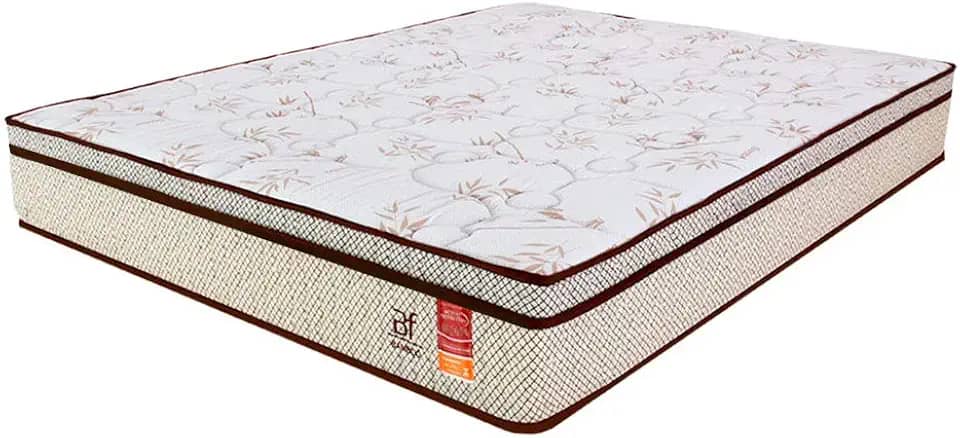 Colchão King Bamboo Molas Ensacadas Bf Colchões 193x203x21cm