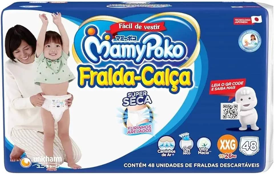 MamyPoko Fralda-Calça Premium Seca Xxg 44 Unidades