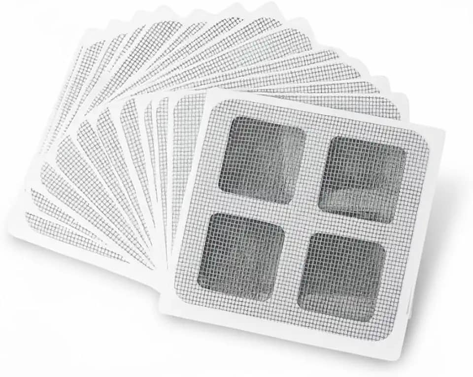 Kit Tela Adesiva para Ralo 10 ou 50 Unidades – Protetor de Ralo Banheiro Anti Inseto, Tela Protetora para Ralos de Pia, Banheiros e Chuveiro Premium MyBrins (10 Unidades)