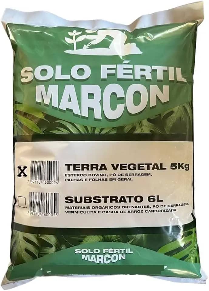 Terra Vegetal 5kg Orgânica Para Plantas Jardins Horta E Vasos