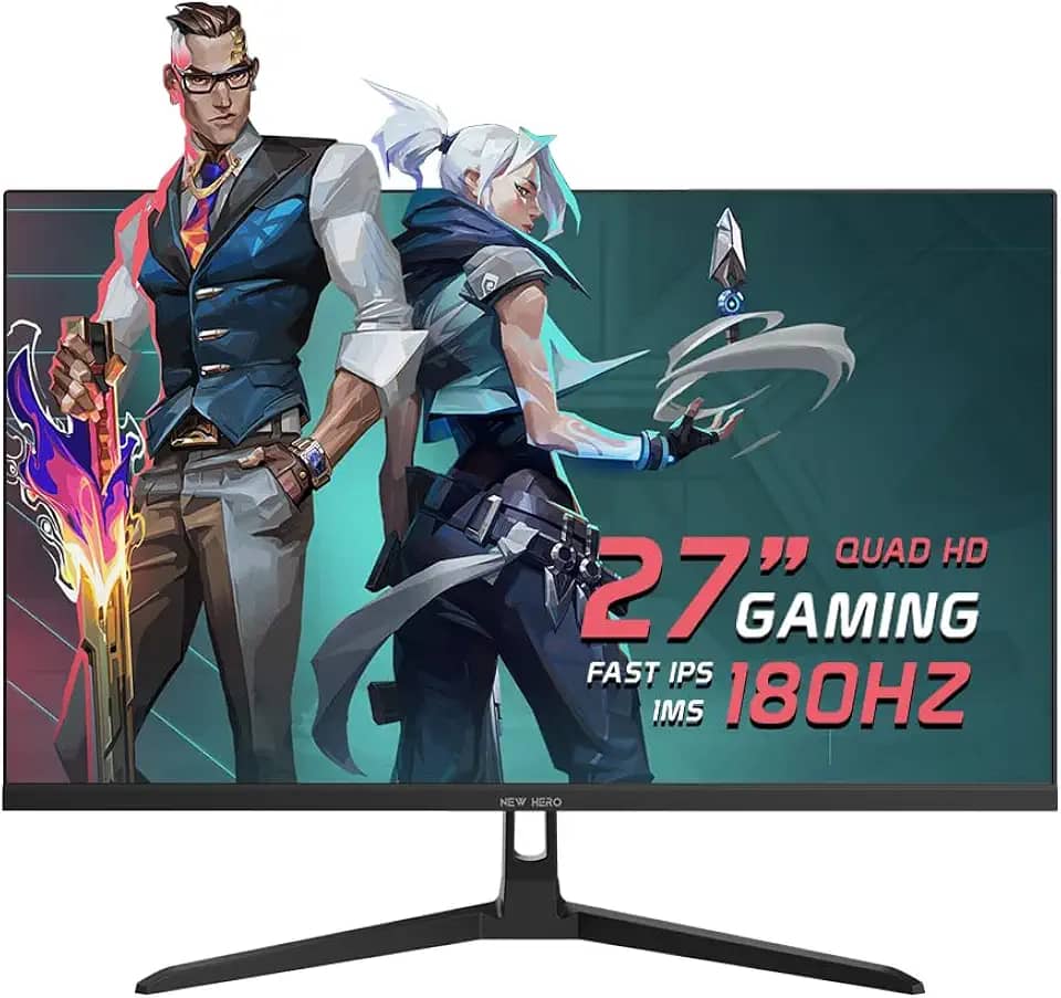 Monitor Gamer New Hero Blade Super 27', IPS, Quad HD, 180Hz, 1ms, FreeSync, HDMI e Display Port, Preto