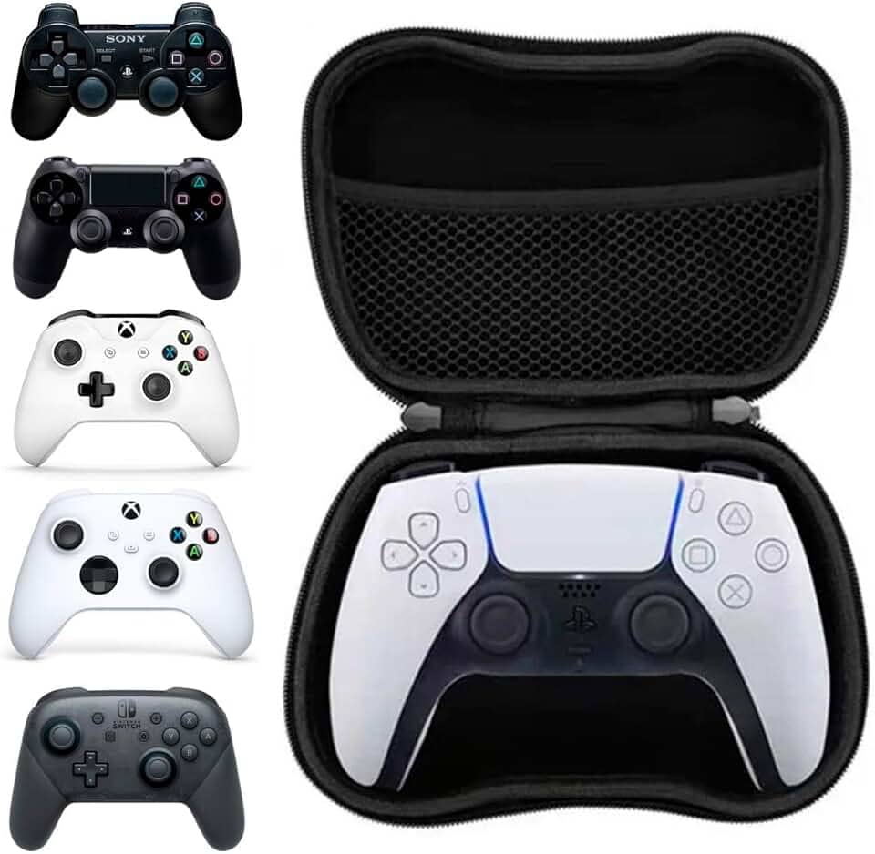 Case Capa Bolsa Estojo de Controle Joystick Compatível com Xbox 360 One Series Playstation 3 4 5 PS3 PS4 PS5 Nintendo em EVA