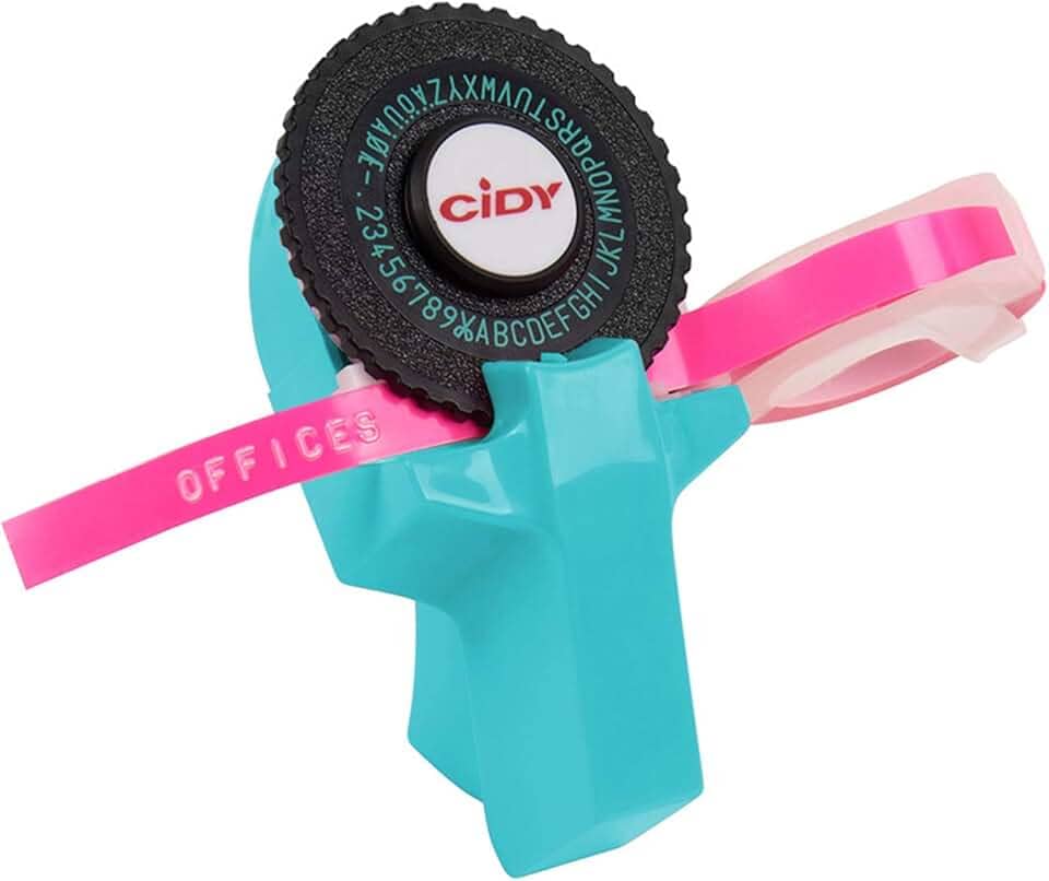 Domary Mini fabricante de etiquetas manual portátil DIY 3D Embossing Label Writer Impressora máquina de escrever com fitas de plástico de plástico de 9 mm máquina de rotulação