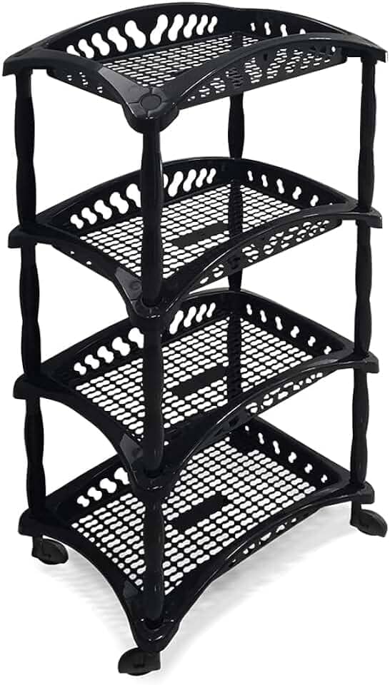 Organizador Vertical Quadruplo Fruteira Preta Arqplast