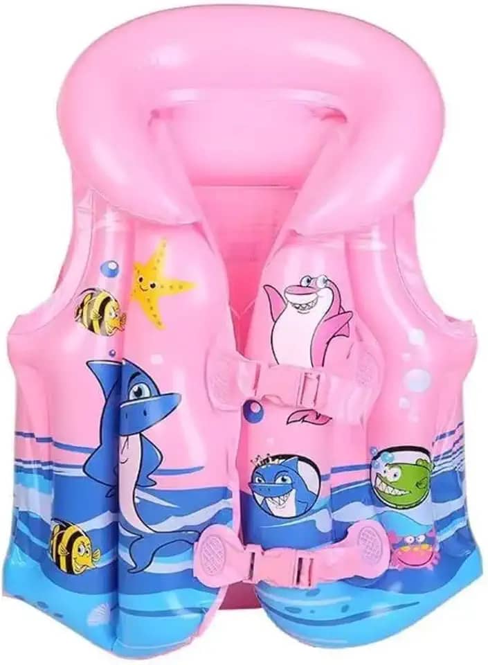 Bóia Infantil Colete Salva Vidas Ajustável Inflável Para Menina e Menino