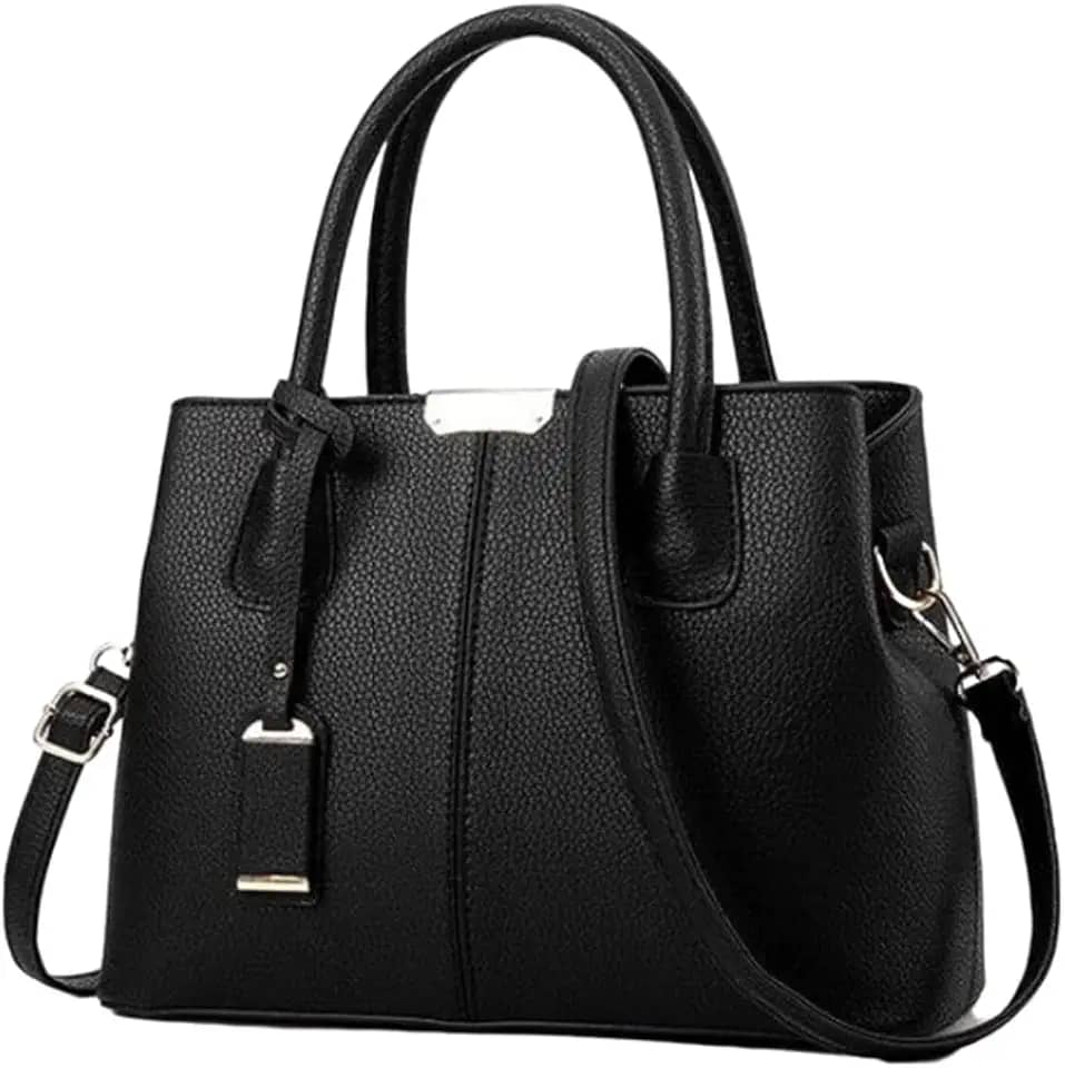 Bolsa Feminina Couro Plutônio Bolsa de Ombro Mão Morashop (Preto)