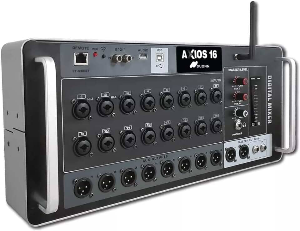 Mesa de Som Digital Axios 16 Canais Mix Padrão Rack Duonn