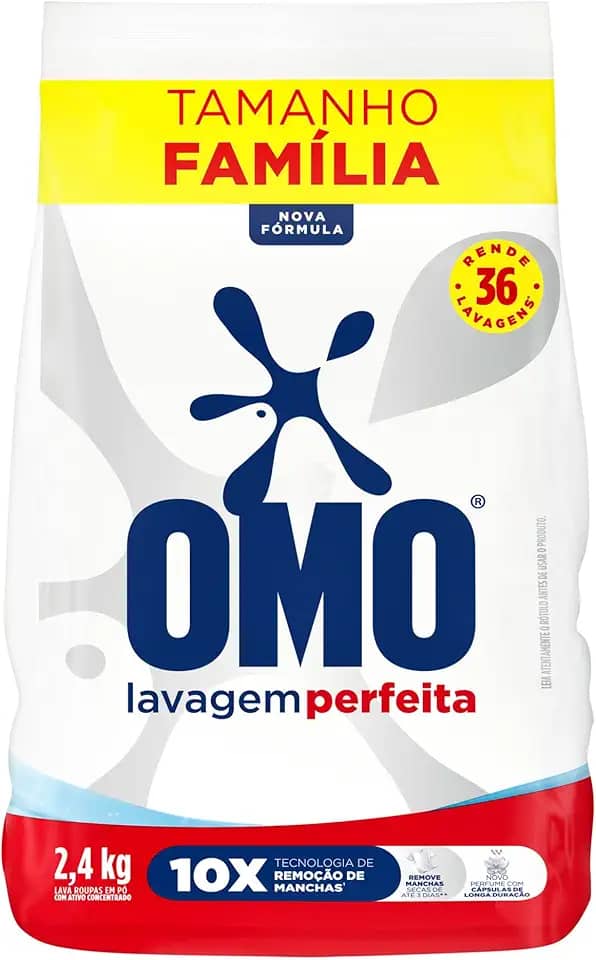 OMO Sabão Em Pó Omo Lavagem Perfeita 2.4Kg Bag