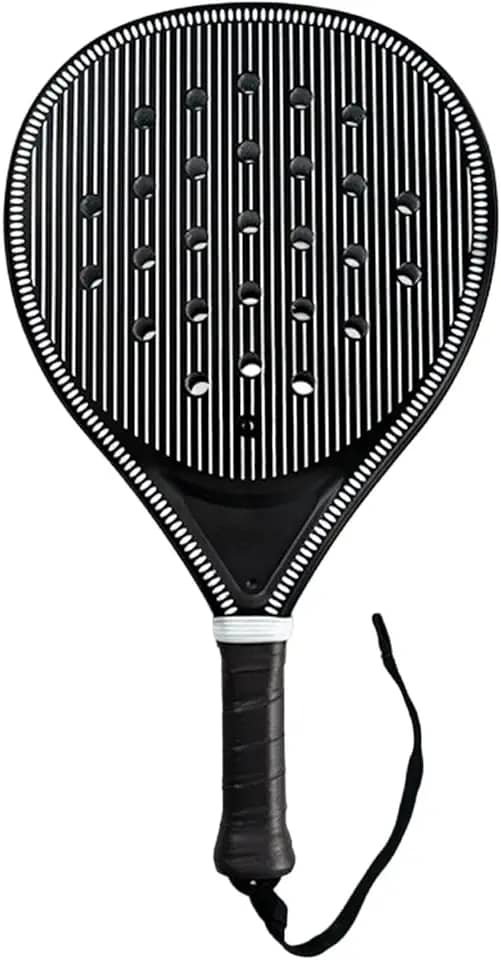 Raquete de tênis padel com enchimento de EVA e alça de pulso, superfície de fibra de carbono, raquete de tênis padel para iniciantes, adultos e