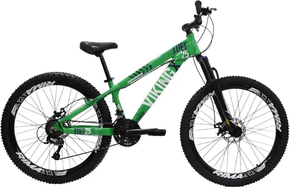 Bicicleta Aro 26 Viking Tuff x25 21 Marcha Quadro em Alumínio Freio a Disco