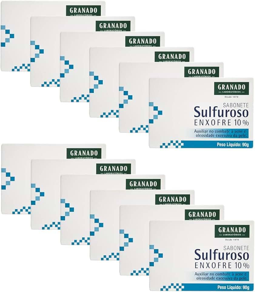Granado Sabonete Tratamento, Sulfuroso, 90g, 12 unidades