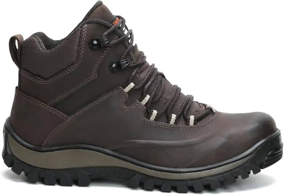 Bota Coturno Masculino Adventure Airsoft Estilo Militar Em Couro