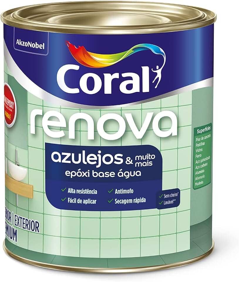 RENOVA AZULEJOS & MUITO MAIS BRILHANTE BRANCO 900ML - CORAL