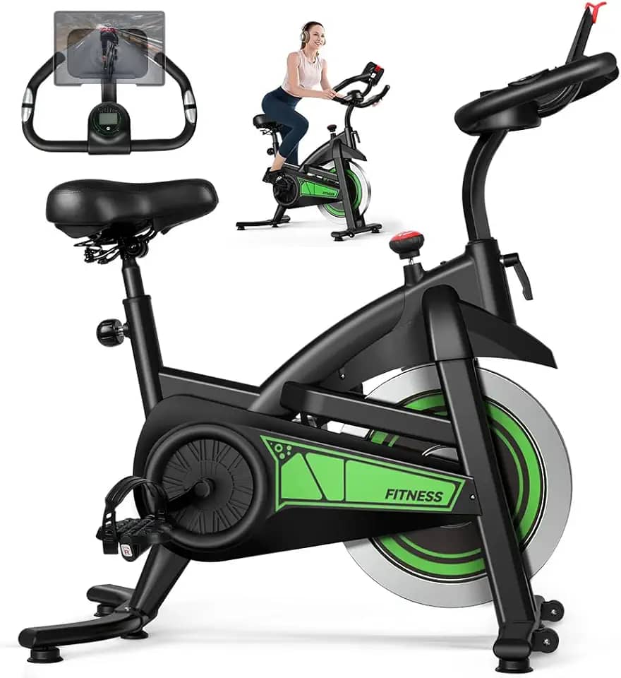 Preto esverdeado, Volante de 8 Kg, Bicicleta Ergometrica, Bike Ergometrica, Bicicleta Ergométrica, Bicicletas Ergométricas, Bicicleta Academia, Bicicleta Ergometrica Profissional