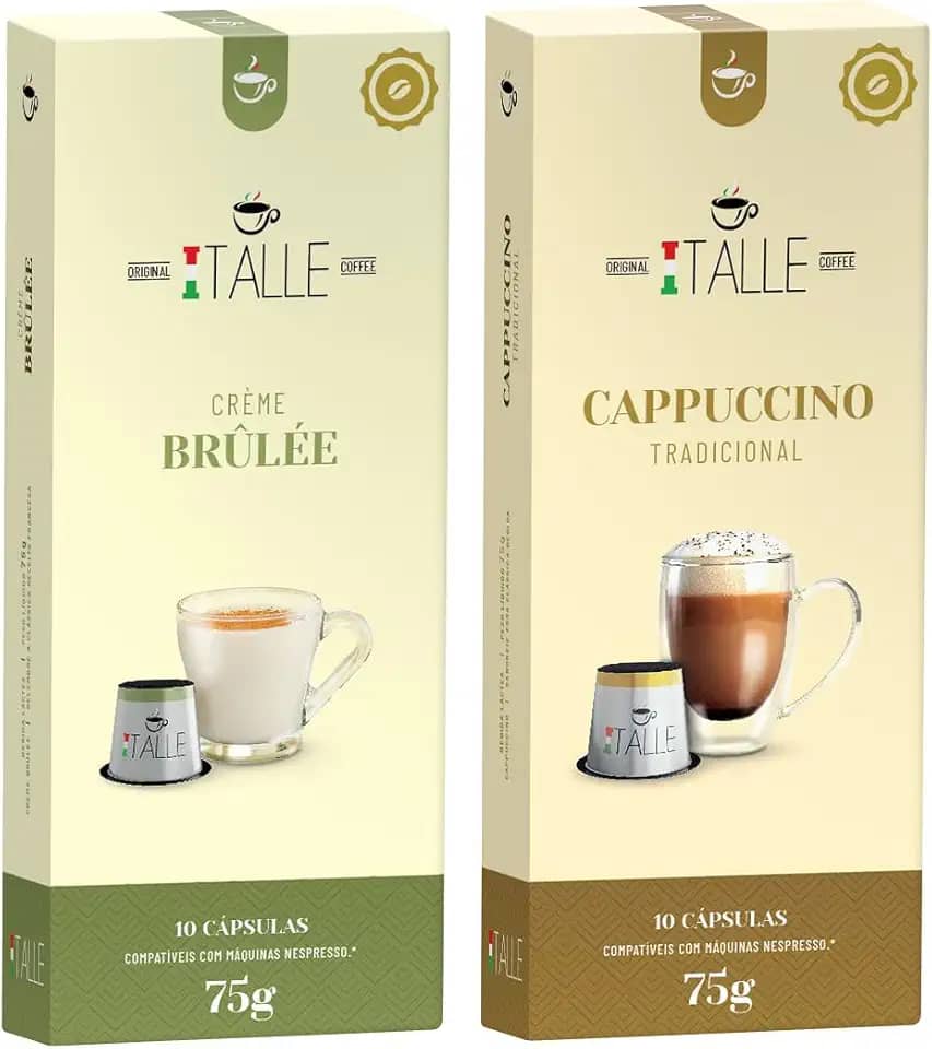 Cápsulas Compativeis Nespresso Cappuccino Café Italle 20 Unid