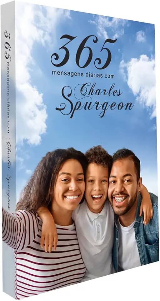Livro Devocional Diário 365 Mensagens Diárias Charles Spurgeon | Capa Família | Reflexões Bíblicas para Fortalecer o Lar | Leitura Cristã Diária | Presente Evangélico Inspirador