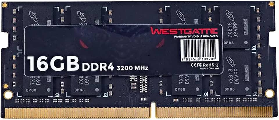 Memória Ram Ddr4 16gb 3200 Mhz Westgatte SODIMM para Laptop, Notebook, Criadores de Conteúdo, Fotógrafos, Designers, Gammer e Jogos