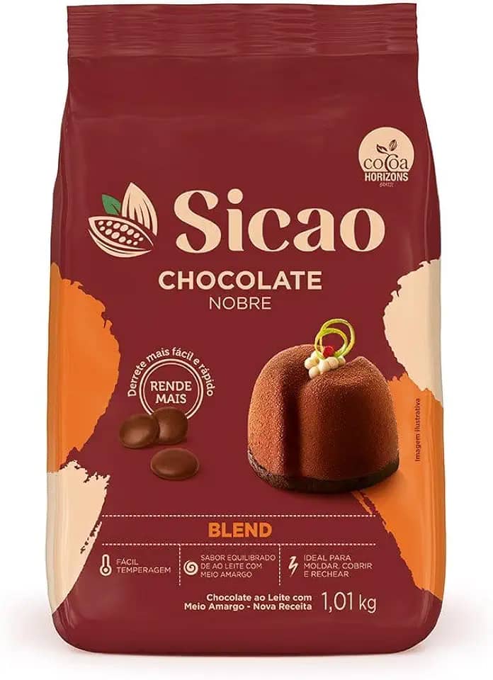 Chocolate Sicao Nobre 1,01kg Gotas Blend