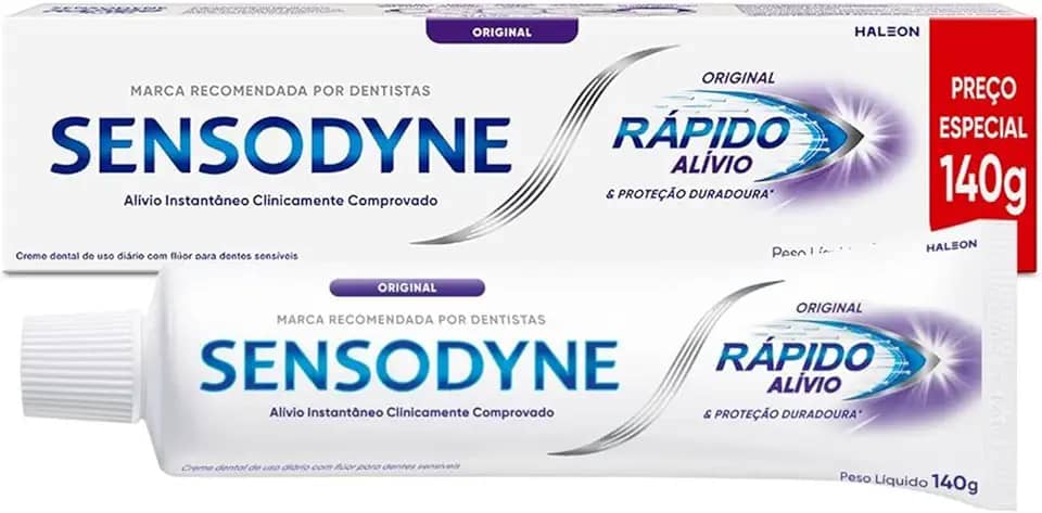 Sensodyne NOVO Rápido Alívio Para Dentes Sensíveis em 60 Segundos, 140g
