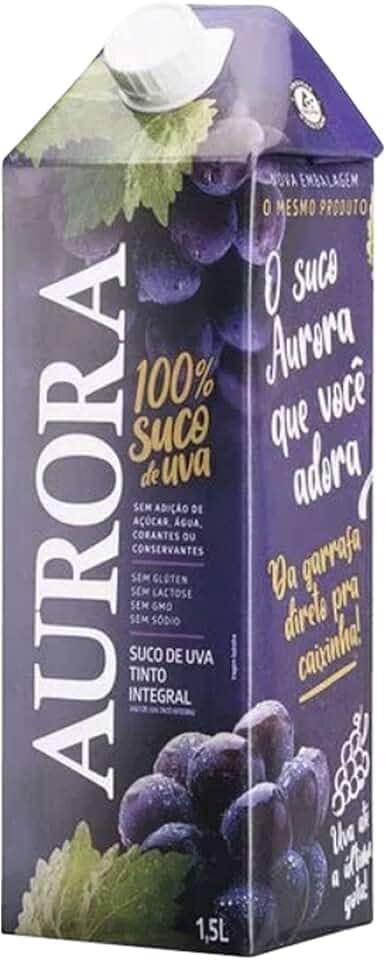 Suco de Uva Integral Aurora tto 1,5l tp