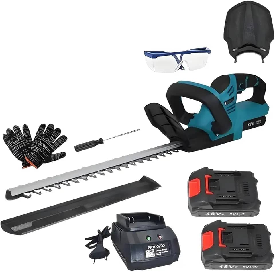 Aparador Podador de Cerca Viva a Bateria 48v Intercambível Profissional Nakasaki