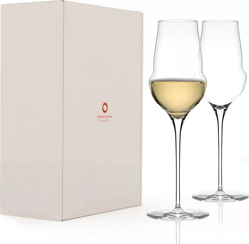 Taça para Champanhe Stölzle Lausitz Cocoon 340 ml – Conjunto de 2 Peças – Taças de Cristal Elegantes para Champanhe, Espumante, Prosecco e Cremant – Resistente e compatível com lava-louças