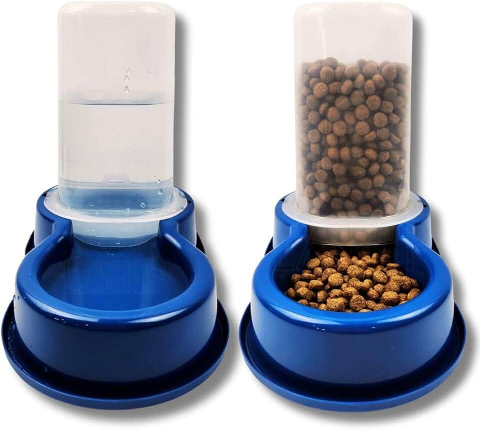 Comedouro e Bebedouro Automatico Para Cachorro Dupla Função Multiuso Caes Pequeno Porte 1,5L Kit 2 Unidades