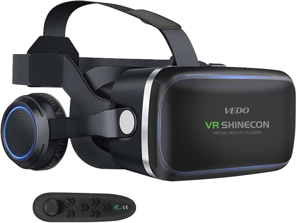 Headset de Realidade Virtual Tecnet, compatível com iPhone e Android