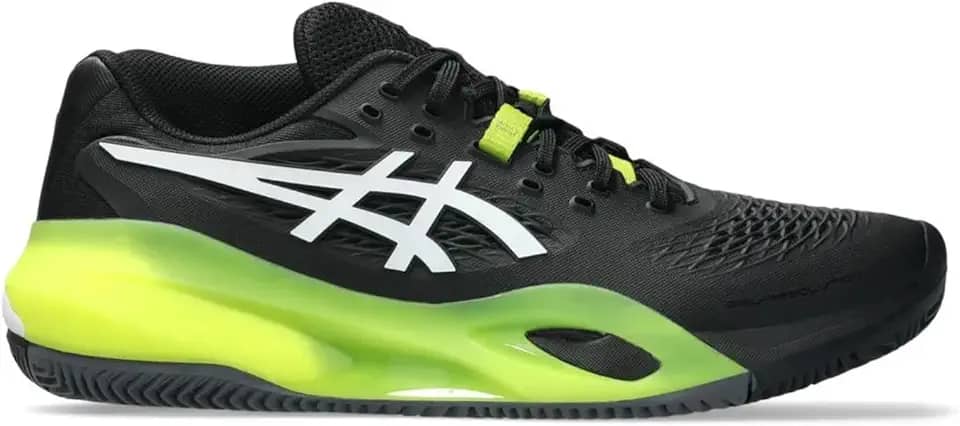 Tênis ASICS Gel-Resolution X Clay (Saibro) Masculino Preto e Verde Limão