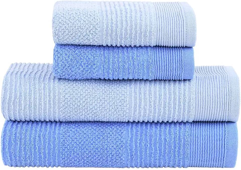 Jogo de Toalhas Buddemeyer Maya Extra Soft Banho Azul/Azul 4 peças