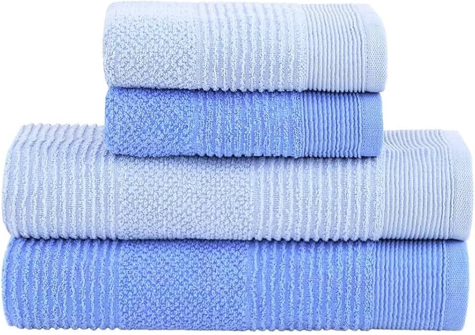 Jogo de Toalhas Buddemeyer Maya Extra Soft Banho Azul/Azul 4 peças