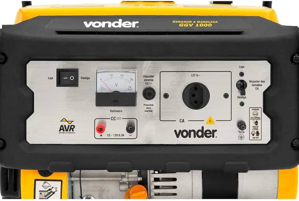 Vonder, Gerador A Gasolina 1.000 W, 220 V~, Ggv 1000.
