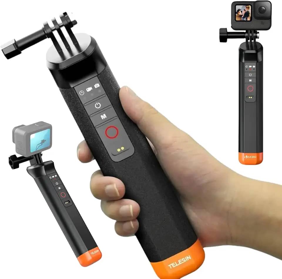 Benedita, Bastão De Selfie Para Câmeras Gopro Hero 8/13 Flutuante Bluetooth À Prova D'água Com Controle Remoto Integrado