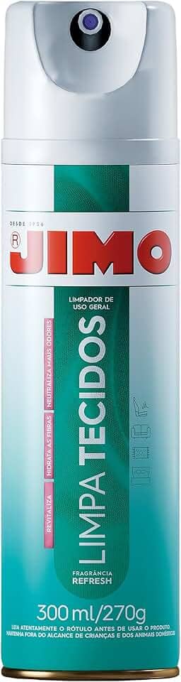 JIMO Limpa Tecido Sofá Tapete Forro Bancos Hidrata Perfuma Neutraliza Odores Aerossol 300ml