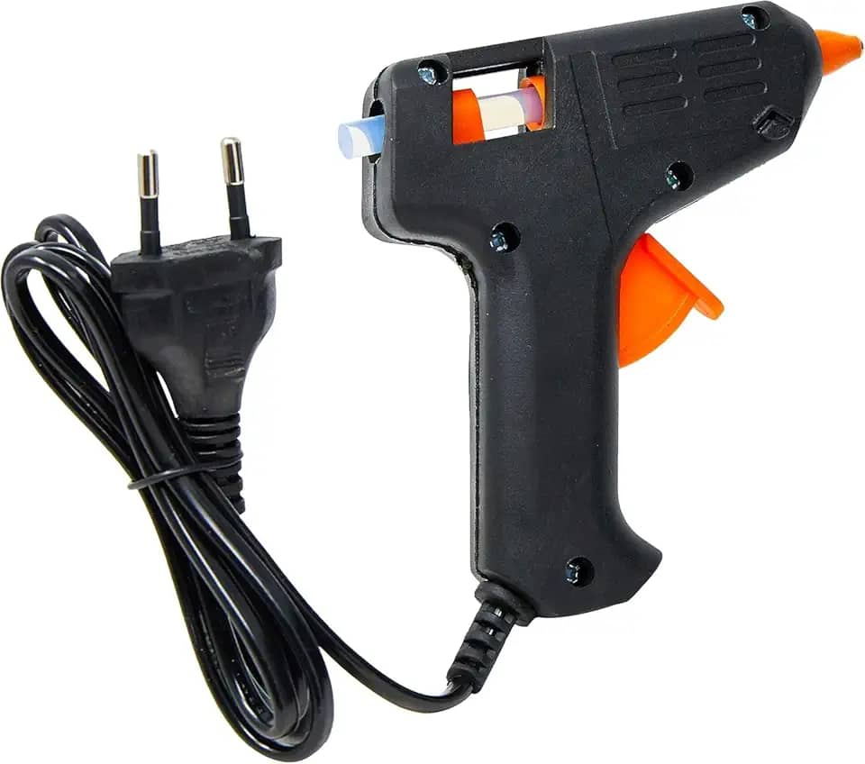 Pistola De Cola Quente Profissional 20w Bico Fino Pequena 127-220v Bivolt - Acompanha 5 bastões de cola de 30cm
