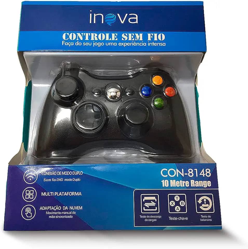 Controle para Xbox 360 Inova sem fio Wireless - Preto