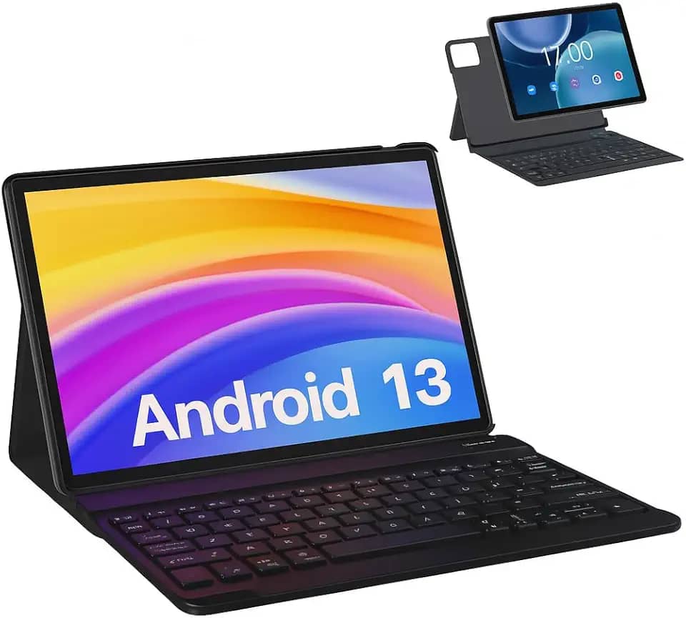 Tablet 10.1' Android – 6GB RAM 128GB | Teclado, Capa e Mouse Inclusos | Perfeito para Estudo, Trabalho e Lazer