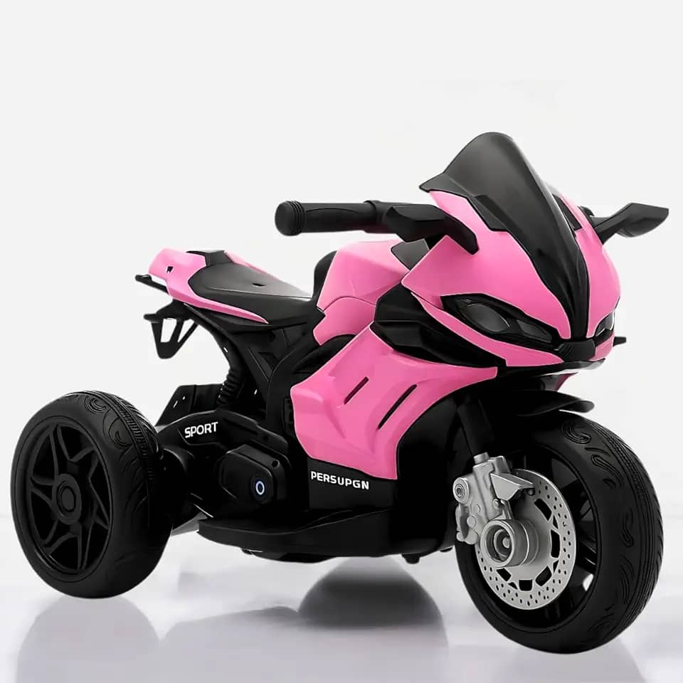 Moto Elétrica Infantil Racing 6V com Luz e Som (Rosa)