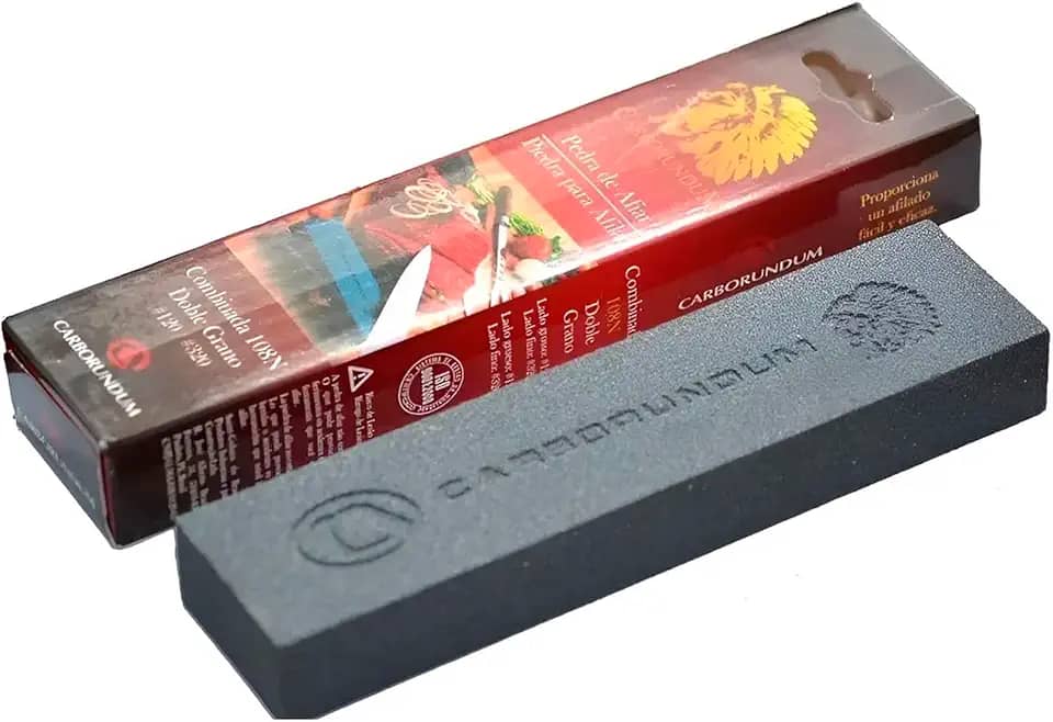 Pedra para Afiar Faca Dupla Face #120/320 - Carborundum