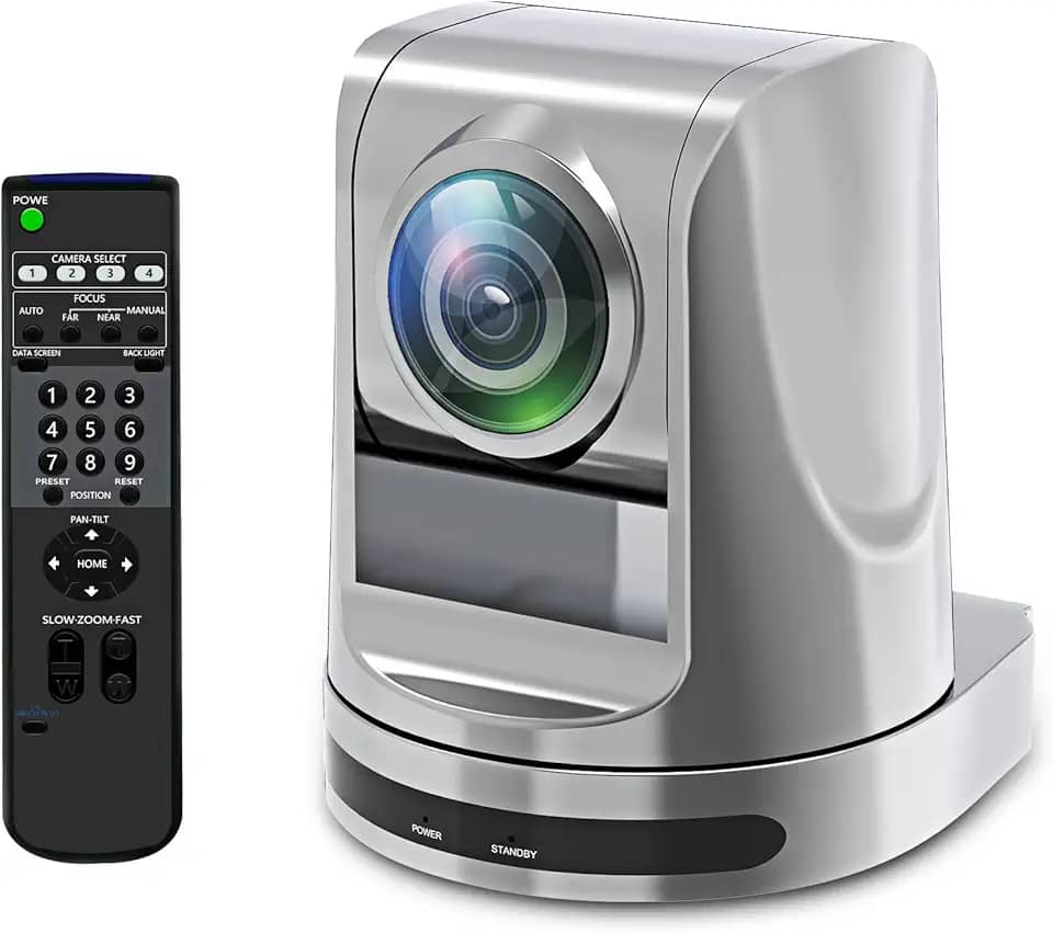 Câmera PTZ 60fps 30x 1080P 3G-SDI HDMI Live Streaming Camera para Igreja Eventos de Adoração Escola Hospital Conferência Transmissão