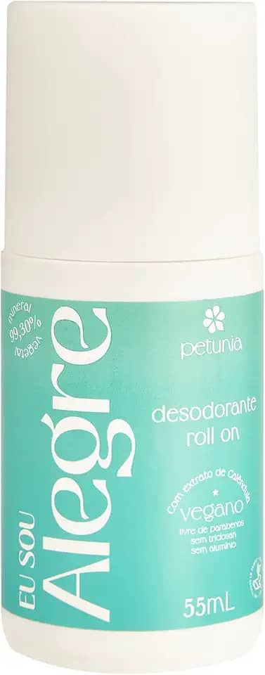 Desodorante Vegano Roll On Petunia Eu Sou Alegre 55ml