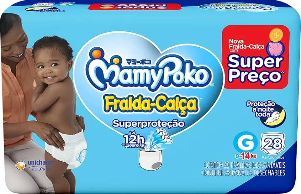 MamyPoko Fralda-Calça Superproteção G 28 Unidades