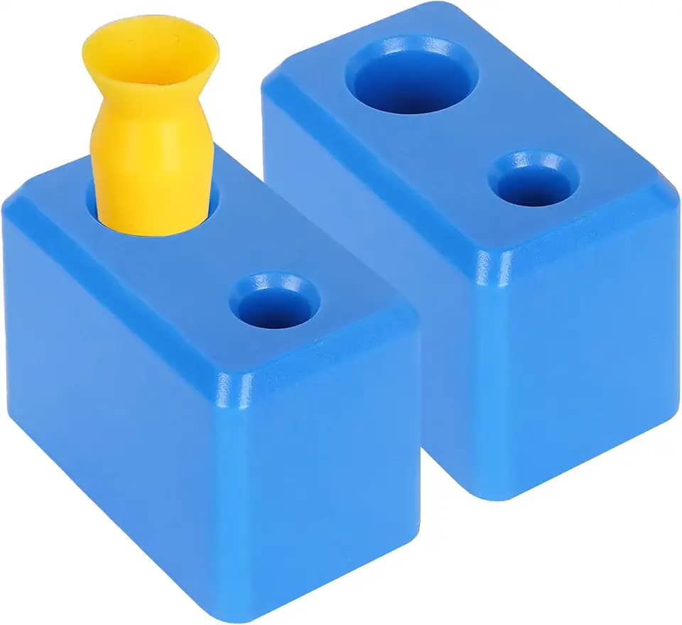 [Pacote com 2] Suporte de auxílio para lentes de contato + ferramenta de lente de contato sem ventilação - Suporte durável para duas inserções de lentes de contato pequenas ou grandes - Ferramentas de